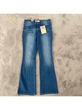 NWT LEI Ashley Low Rise Bootcut Jeans Juniors Womens size 7 Stretch Y2K